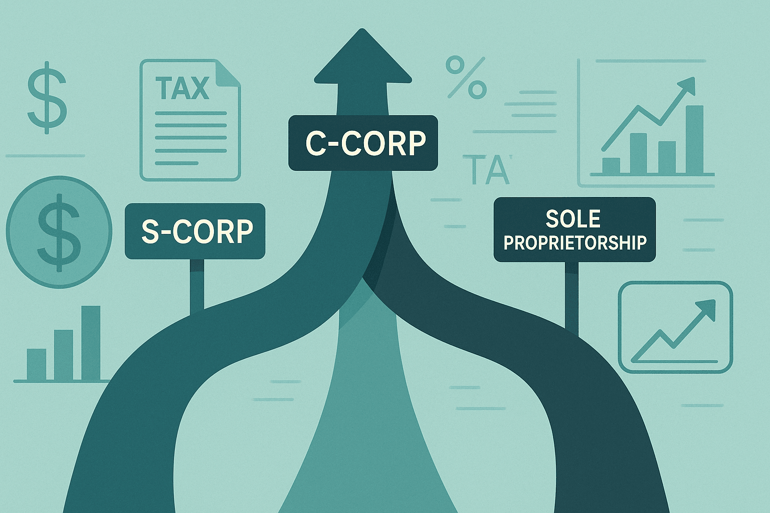 Optimize Your Taxes: Choosing Between S-Corp, C-Corp, and Sole Prop for High Earners